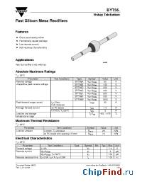 Datasheet BYT56B производства Vishay