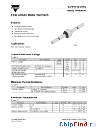Datasheet BYT77 производства Vishay