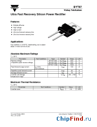 Datasheet BYT87-1000 производства Vishay