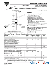 Datasheet BYV26DGP manufacturer Vishay