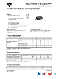 Datasheet BZD27C24P manufacturer Vishay