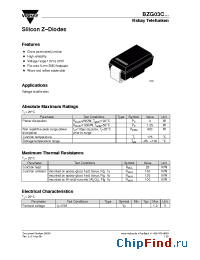 Datasheet BZG03C20 manufacturer Vishay