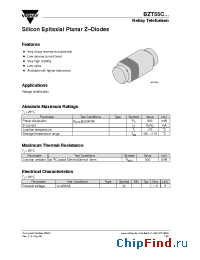 Datasheet BZT55C3V0 производства Vishay