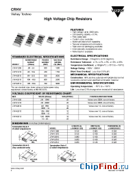 Datasheet CRHV manufacturer Vishay