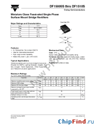 Datasheet DF15005S manufacturer Vishay