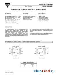Datasheet DG2039DQ-T1-E3 производства Vishay