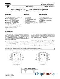 Datasheet DG2743DS-T1 manufacturer Vishay