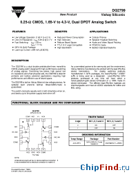 Datasheet DG2799DN-T1-E3 manufacturer Vishay