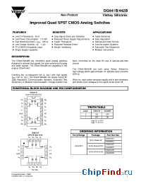 Datasheet DG441BDJ manufacturer Vishay