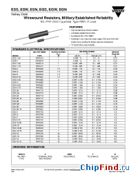 Datasheet EGS-3-125 R287 1% manufacturer Vishay