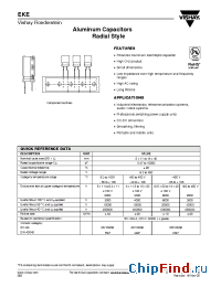 Datasheet EKE00BA210L00/ manufacturer Vishay