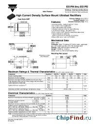 Datasheet ES1PB производства Vishay