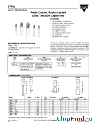 Datasheet ETPW-4H manufacturer Vishay