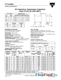 Datasheet F1710-305V manufacturer Vishay