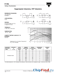 Datasheet F1750-026-118 manufacturer Vishay