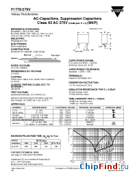 Datasheet F1778-275V manufacturer Vishay