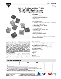 Datasheet FX5545G0055V9T1E2 manufacturer Vishay