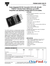 Datasheet FX5545G005XVXPI manufacturer Vishay