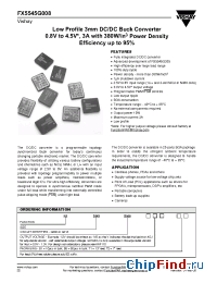 Datasheet FX5545G0081V3B5E2 manufacturer Vishay