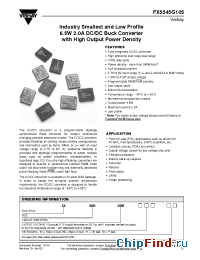 Datasheet FX5545G105 manufacturer Vishay