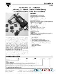 Datasheet FX5545G108 manufacturer Vishay