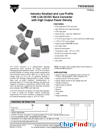 Datasheet FX5545G305 manufacturer Vishay