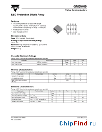 Datasheet GMDA05 manufacturer Vishay