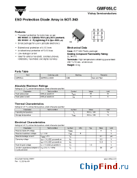 Datasheet GMF05LC-GS08 manufacturer Vishay