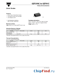 Datasheet GZF3V9C manufacturer Vishay