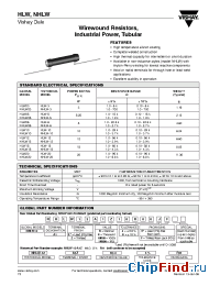 Datasheet HLW06A1Z5K000JX manufacturer Vishay