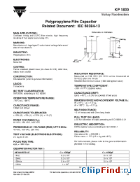 Datasheet KP1830-310-065-D manufacturer Vishay