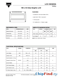Datasheet LCD-160G032A manufacturer Vishay