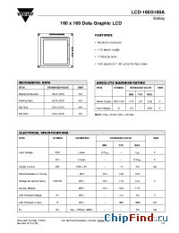 Datasheet LCD-160G160A manufacturer Vishay