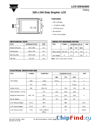 Datasheet LCD-320G240D manufacturer Vishay