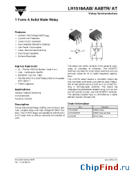 Datasheet LH1518AT manufacturer Vishay