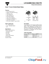 Datasheet LH1523BB manufacturer Vishay