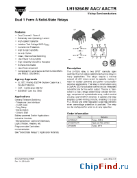 Datasheet LH1526AACTR manufacturer Vishay