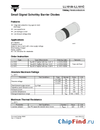 Datasheet LL101B manufacturer Vishay