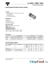 Datasheet LL103A-GS08 manufacturer Vishay