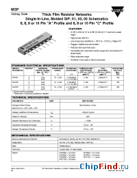 Datasheet MSP03 manufacturer Vishay