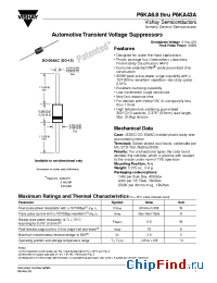 Datasheet P6KA24 manufacturer Vishay