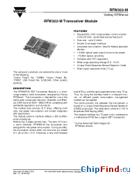 Datasheet RFW322-M manufacturer Vishay