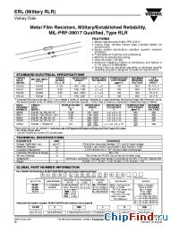 Datasheet RLR05C2001FS manufacturer Vishay