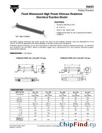 Datasheet RWST manufacturer Vishay