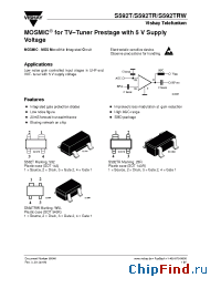 Datasheet S592TRW manufacturer Vishay