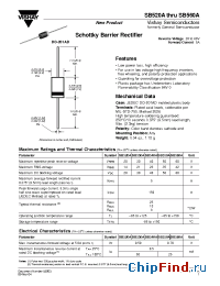 Datasheet SB530A manufacturer Vishay