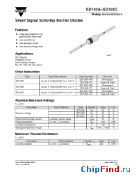 Datasheet SD103B-TR manufacturer Vishay