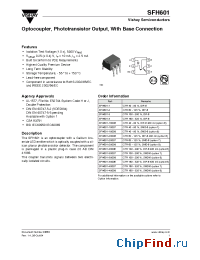 Datasheet SFH601-3 manufacturer Vishay