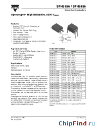 Datasheet SFH6156 manufacturer Vishay