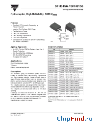 Datasheet SFH615A-2X006 manufacturer Vishay